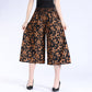 【S-4XL】💖Femeii talie Elastic ridicat plisat sifon Wide Leg Culottes