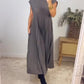 ✨💕【M-3XL】Rochie plisată pentru femei în culoare solidă👗