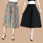 【S-4XL】💖Femeii talie Elastic ridicat plisat sifon Wide Leg Culottes