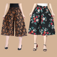 【S-4XL】💖Femeii talie Elastic ridicat plisat sifon Wide Leg Culottes