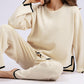 🧶 Set damă 2 piese cu top tricotat și pantaloni largi