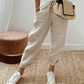 💓Pantaloni casual din bumbac și in pentru femei👖