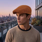 🧢Șapcă plată respirabilă cu curea ajustabilă – țesătură din plasă, stil clasic Ivy și bandă de transpirație integrată🌞