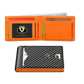 ✨ Portcard premium combinat din piele naturală și fibră de carbon, tehnologie blocare RFID anti-copiere date carduri, design compact practic pentru portabilitate zilnică