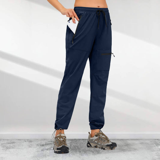 ✨Pantaloni de drumeție pentru femei, cu 5 buzunare cu fermoar, uscare rapidă