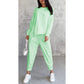 🔥Set de top cu tiv neregulat și pantaloni casual pentru femei