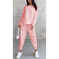 🔥Set de top cu tiv neregulat și pantaloni casual pentru femei