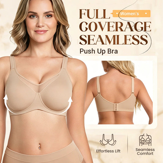 😍✨ Nu rata oferta noastră limitată în timp! | Sutien elegant transparent cu acoperire completă, efect minimizator, mărimi mari B‑H, 32‑46 ❤️