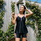 👙Costum de baie pentru femei, compus din un top tankini lejer și pantaloni scurți