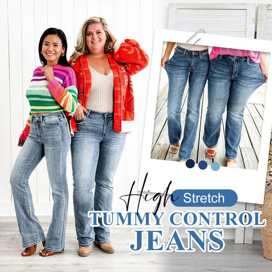 Passar alla kroppstyper 👖 Högelastiska jeans med magkontroll