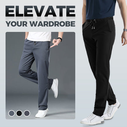 🔥Vânzare fierbinte - Pantaloni casual drepți pentru bărbați, anti-rid