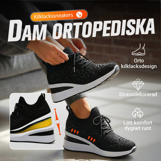 🔥Ofertă de ultima zi - Pantofi de damă casual de corectare a respirației cu decor cu strass