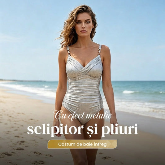 👙Costum de baie dintr-o singură piesă cu efect de modelare a taliei