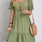 【S-3XL】👗Rochie lungă casual cu mânecă scurtă