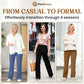 💖2026 NOU TIP DE VÂNZARE 60% REDUCERE💷Pantaloni casual pentru femei, cu talie înaltă și material elastic