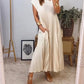 ✨💕【M-3XL】Rochie plisată pentru femei în culoare solidă👗