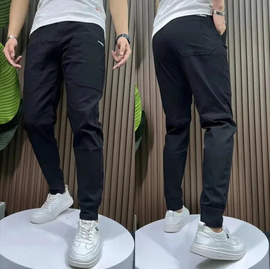👖Pantaloni cargo skinny pentru bărbați, cu buzunare multiple și elasticitate ridicată