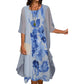 💝Reducere de 45%🌸Set din 2 piese: top cardigan + rochie