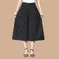 【S-4XL】💖Femeii talie Elastic ridicat plisat sifon Wide Leg Culottes