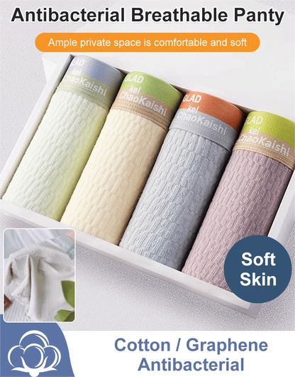 🔥 VÂNZARE LIMITATĂ - 50% REDUCERE! 🔥 Boxeri pentru bărbați din bumbac cu bule, antibacterieni, respirabili și absorbanti de transpirație. 🩲✨