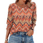 ⏰Reducere limitată de 50%🏖️Bluze elegante casual pentru femei, cu mânecă 3/4 și manșete smocked