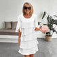 💖Rochie elegantă pentru femei, cu mâneci cu volane, în straturi – Stil natural pentru orice ocazie💃