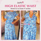 【S-4XL】💝Rochie cu imprimeu floral și decolteu ascuțit