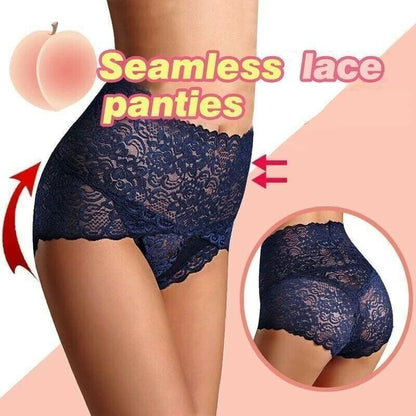 💃CUMPĂRĂ 1, PRIMEȘTI 2 GRATIS!!💝Chiloți sexy din dantelă, cu talie înaltă și frumoși✨✨