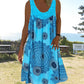 👗 【S-5XL】Femei de vară fără mâneci rochie imprimată de vară
