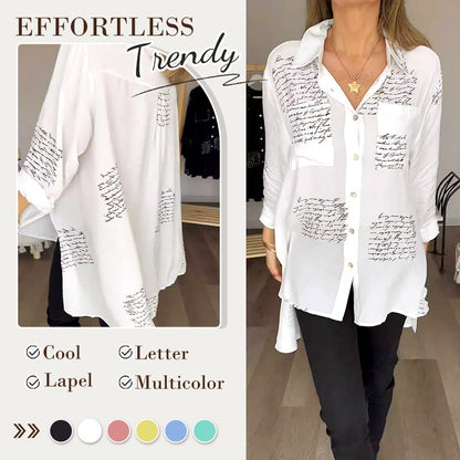 💟Cămașă cu mânecă lungă la modă pentru femei cu revere✨👚