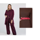 ⏳Promoție limitată de primăvară⏰Set elegant din 3 piese, incluzând cardigan lung, top și pantaloni💞