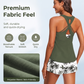 ⏳Ofertă Specială pe Timp Limitat⏰Set Tankini cu Șorturi – Imprimeuri Vibrante, Mix & Match – Aspect Elegant de Plajă.