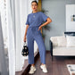 💕 Set de top și pantaloni casual pentru femei