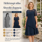 Rochie Midi în Linie A, cu Stratificare din Tul, pentru Femei