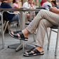 👞 Sandale bărbătești din piele ecologică pentru vară, ușoare, potrivite pentru toată ziua