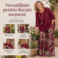💥Seturi noi din bumbac și in!🔥 — Bluză pentru femei din bumbac și in, cu design minimalist + pantaloni largi cu imprimeu floral elegant🌺🛍️