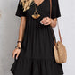 【S-3XL】👗Rochie lungă casual cu mânecă scurtă