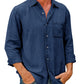Cămașă din denim pentru bărbați (mâneci lungi)