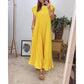 ✨💕【M-3XL】Rochie plisată pentru femei în culoare solidă👗