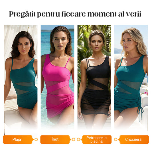 ✨ Pachet Exclusiv de Vară 🏖️ Costum de baie feminin cu croi atrăgător
