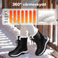 Vattentäta snökängor för dam med plyschfoder och skaft i mellanhöjd👢❄️