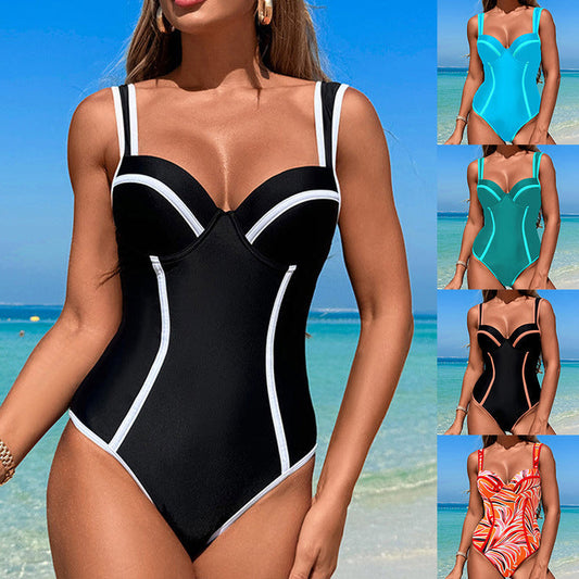 🏖️Sexy Skinny Talie Doamnelor O Singură Piesă Costum De Baie🩱