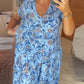 【S-4XL】💝Rochie cu imprimeu floral și decolteu ascuțit