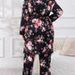 Set confortabil de pijamale din 3 piese – halat, camisol și pantaloni lungi