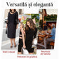✨Rochii elegante negre cu mânecă 3/4 pentru femei