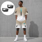 👕Set de tricou și pantaloni scurți pentru bărbați, vară – Design gradient, respirabil și ușor – Perfect pentru zilele călduroase și ieșirile casual 🩳