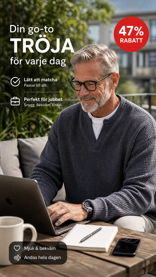 🔥🔥En liten överraskning🎁Ett måste🔥|👕 Strukturerad waffeltröja för män