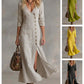 Rochie cămașă cu mânecă lungă, inspirată de stilul vintage