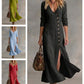 Rochie cămașă cu mânecă lungă, inspirată de stilul vintage