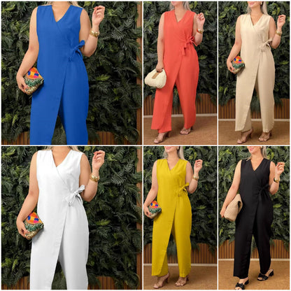 💖Salopetă casual pentru femei cu decolteu ascuțit🎁